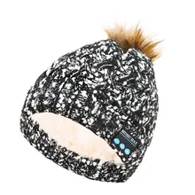 Дизайн Bluetooth беспроводная умная Шапка-бини гарнитура музыкальный динамик держит голову в тепле