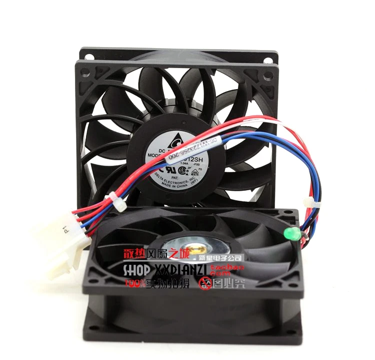 

Double motor FFB0912SH 9025 1.04A 12V large air volume fan with original joint