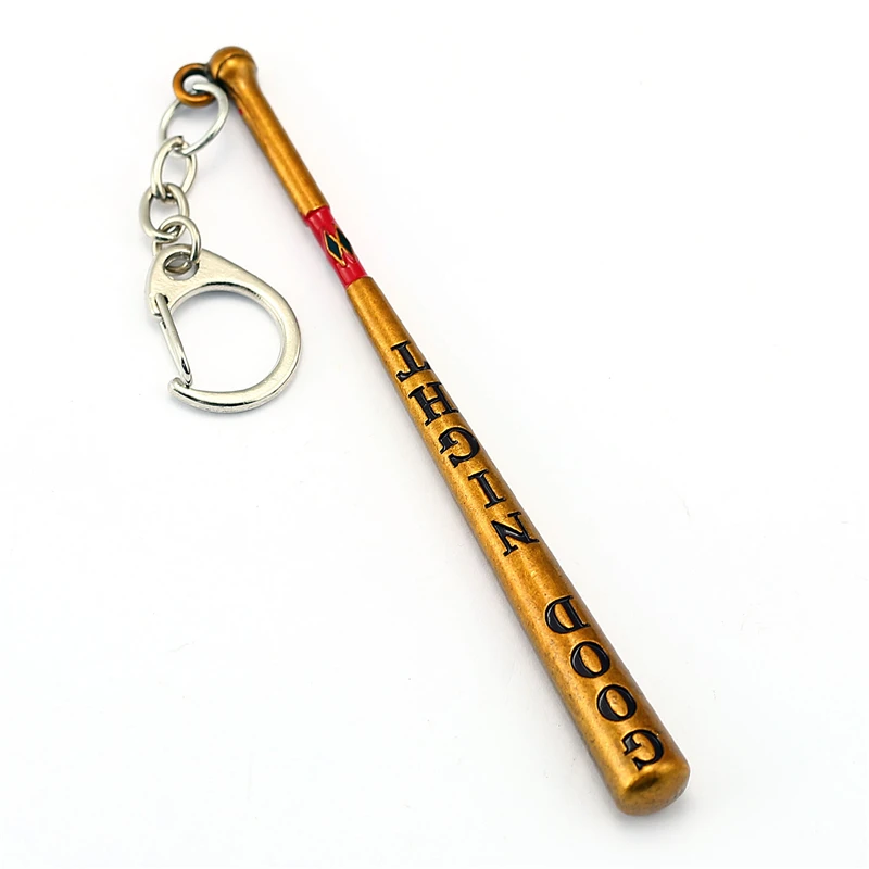 Suicide Squad Harley Quinn Baseball Bat Alloy Key Chains Keychain Keyfob Keyring