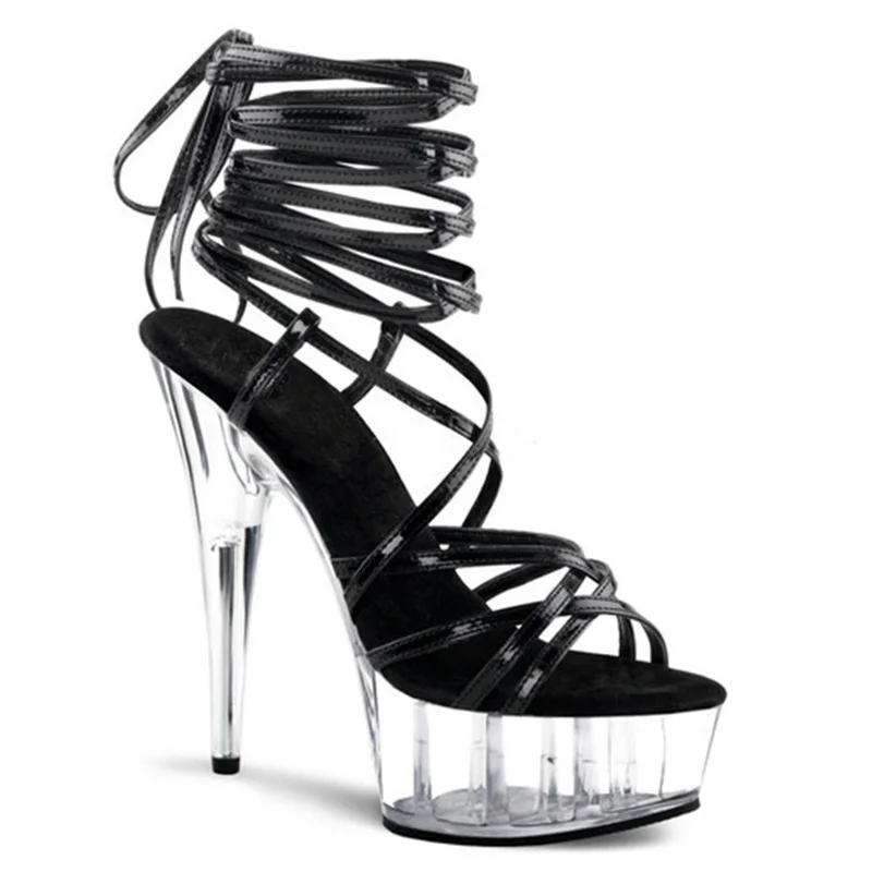 as Picture Talons Gelée Cm Sandales Hauts Étroite As 15 Picture Chaussures Stripper Bande Plate Talon Cristal De Danse Pôle forme Femmes 10 Taille Nuit Des Mode qgrgFS