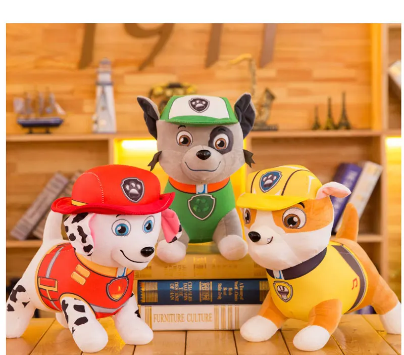 PAW PATROL аниме плюшевая кукла kawaii мягкая игрушка набор Детская игрушка плюшевая собака подружка подарок кукла paw patrol 40 см собака Вечерние