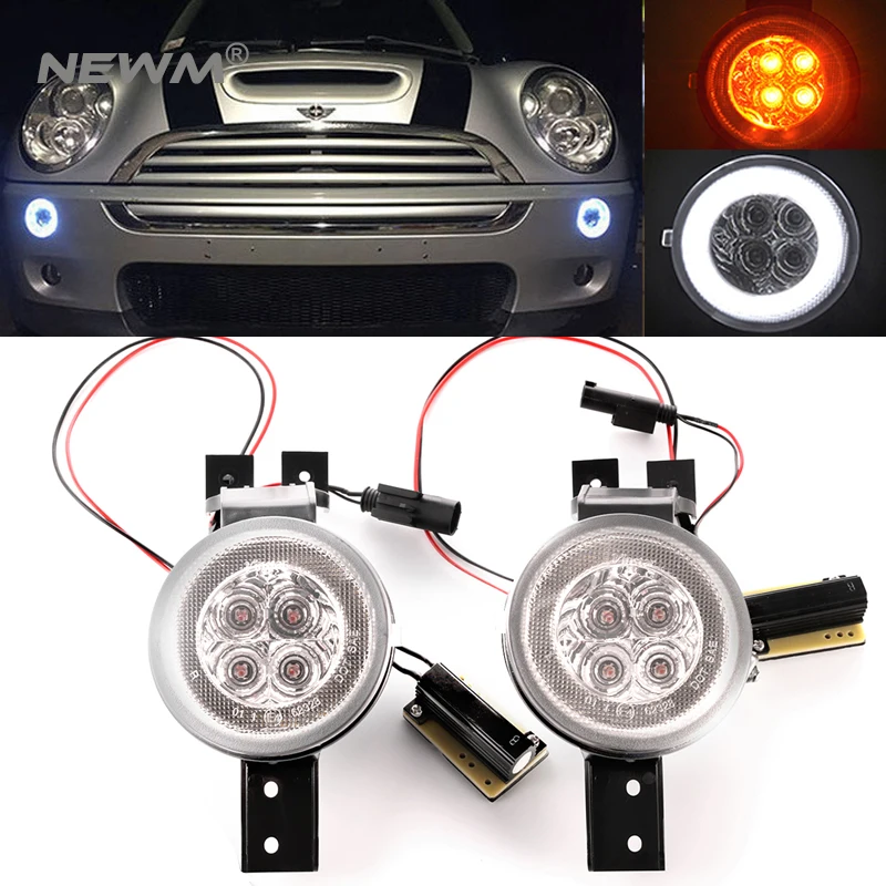 1 Pair For Bmw Mini Cooper R50 R52 R53 Front Per Turn Signal 1 Pair For Bmw Mini Cooper R50 R52 R53 Front Per Turn Signal Lamps White Amber Left Right