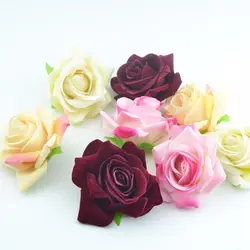 Новый искусственный Rose шелка Цветок Heads украшение для Свадебная вечеринка Банкетный декоративные цветы без зажима