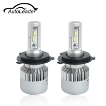 AutoLeader 1Pair S2 CSP Car LED Headlight Bulb Hi-lo Beam H4 H7 H11 9006 9005 36W 6000K 8000LM Car Led Fog Light Car Styling