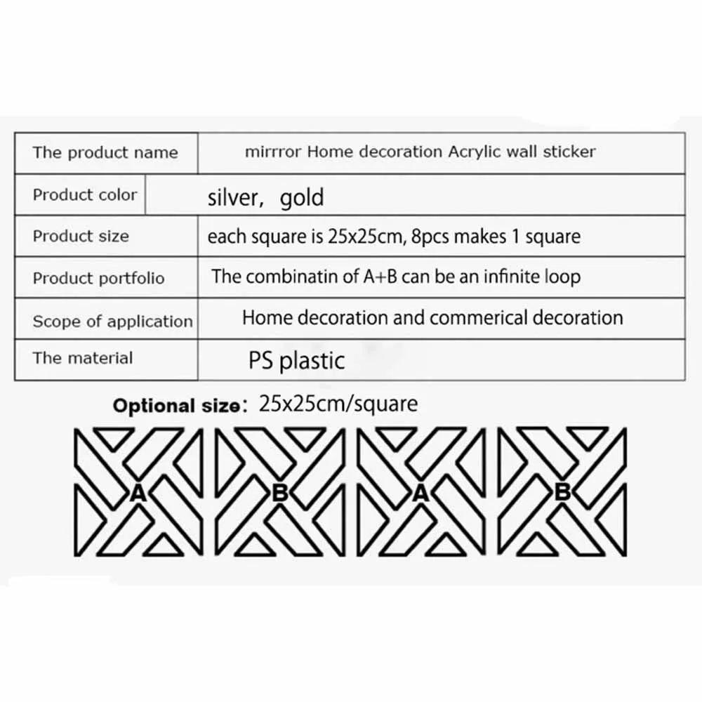 DIY акриловые зеркальные настенные наклейки, Современное украшение для дома, настенные наклейки, украшение для дома, комнаты, 3D для гостиной, крыльца