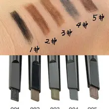 1 шт. водонепроницаемый стойкий макияж черный коричневый карандаш для бровей карандаш для подводки бровей инструменты для макияжа 5 цветов