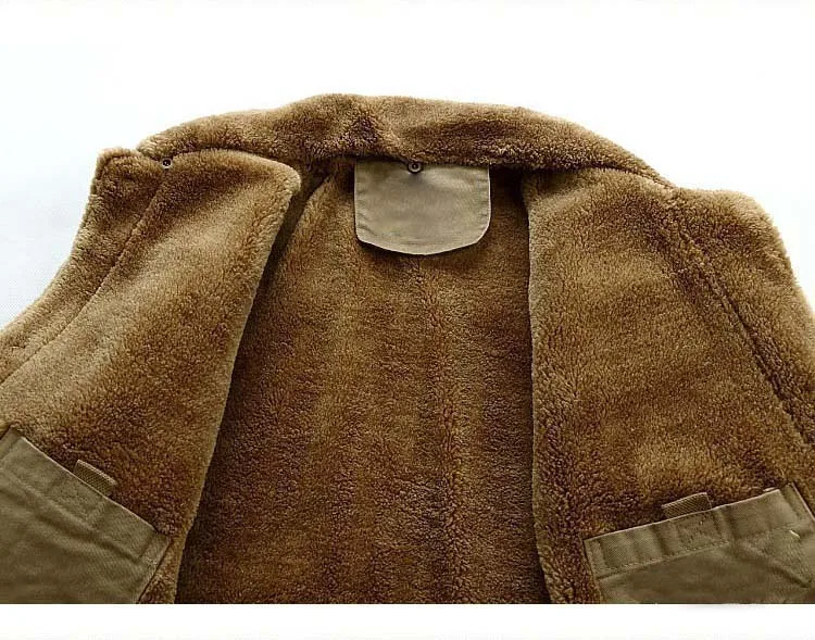 AFS JEEP брендовая зимняя куртка мужская Толстая теплая парка hombre размера плюс M-4XL флисовая Военная меховая плюшевая куртка с отворотом мужские парки