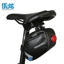 ROSWHEEL bike bag rear led light mtb cycling bag pannier accessories Black bicycle seat bag waterproof