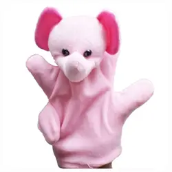 Новый Милый ребенок зоопарк на ферме руки Носок перчатки Кукольный Finger мешок Плюшевые игрушки newmodel: Слон