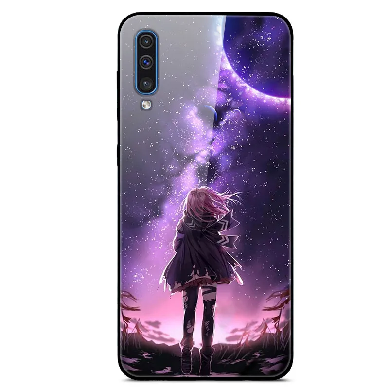 6," Funda для samsung Galaxy A50 чехол стекло твердая задняя крышка чехол для телефона для samsung Galaxy A50 чехол TPU рамка A 50 Coque - Цвет: as photo 35