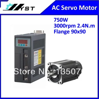 

cheap 750W servo motors with encoders 3000rpm 2.4N.m flange 90