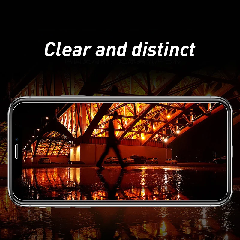 2 Pack For iPhone X Tempered Glass Screen Protector Film For iPhone X 5.8 Inch Anti-fingerprint Screen Protective Front Film 9H (6)