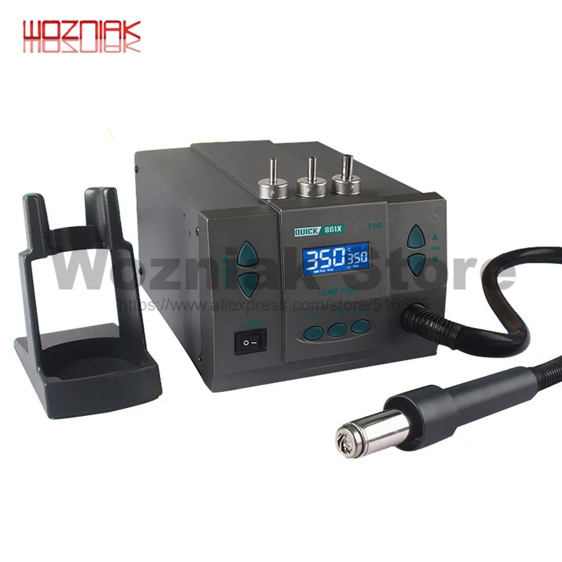 QUICK 861DW обновленная версия 861X бессвинцовая станция для распайки горячим воздухом