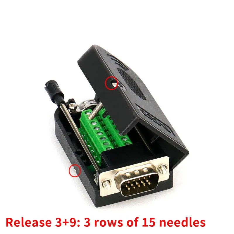 D-SUB DB15 VGA Мужской Женский головка 3 ряда 15 контактный разъем ...