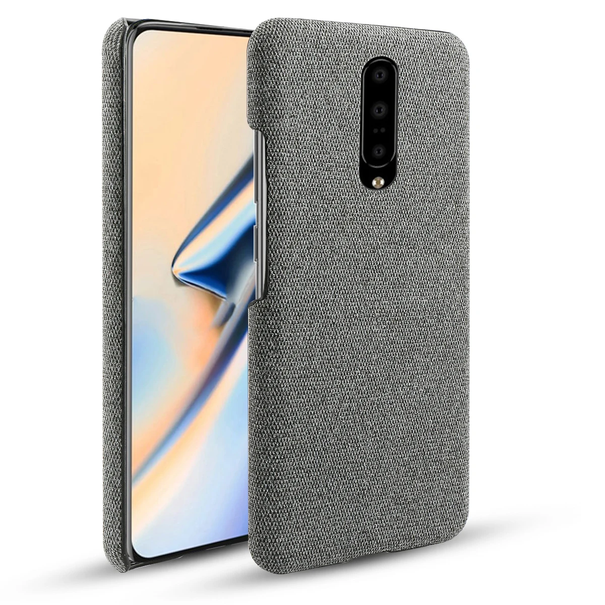 

For Oneplus 7 7 Pro Case Retro Fabric Cloth Anti-scratch Hard PC Slim Phone Cover For One Plus 7 1+7 Pro Case Shockproof Capa
