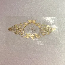 60 пользовательских Мини бутылки воды этикетки персонализированные свадебные душ вечерние украшения Дамаск цветочные прозрачные водонепроницаемые этикетки