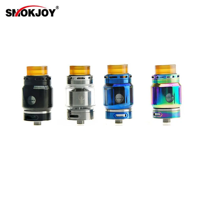 Original SMOKJOY Fat KAISER RTA 24mm 4ml Pyrex Glass Tank Electronic Cigarette Atomizer fit Electronic Cigarette MOD 01 (2)