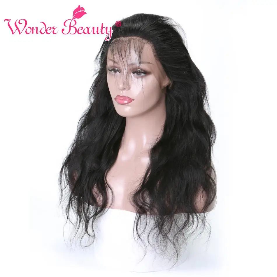Wonder Beauty Продукты для волос человеческие волосы remy волнистые 360 Кружева