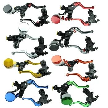 

7/8" 22mm Adjustable Motorcycle Brake Clutch Levers Master Cylinder Reservoir Hydraulic Brake Cable Clutch Levers 125cc - 600cc