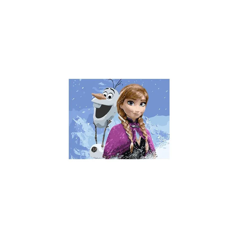 Картина маслом Frozen Free Fall по номерам ручная работа Раскраска украшение комнаты