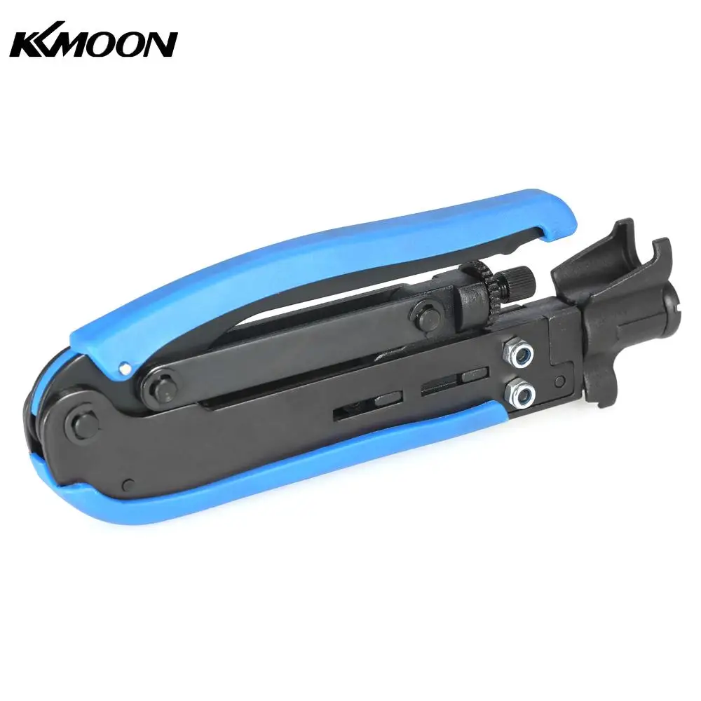 

KKmoon Multifunctional Crimper Adjustable Coax Cable Crimper Coaxial Compression Crimping Tool for F RG59 RG6 RG11