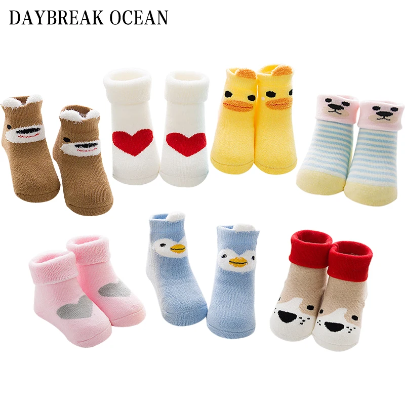 2017 New Styles Fashion Newborns Baby 0-3 Year Soft Cotton Thicken Warm Terry Socks For Toddler Autumn Winter Kids Infant Socks