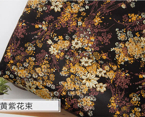vintage flower Brocade Fabric Damask Jacquard Apparel Costume Upholstery Furnishing Curtain Material cushion fabric 75cm*50cm