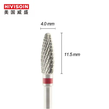 

Spiral cut fine (1411.040)- ISO134 -Tungsten Carbide Burs - HIVISOIN Carbide Nail Drill Bit&Dental Burs