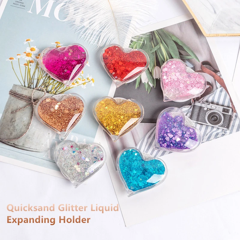 

Phone Holder Stand 3D Quicksand Ring Holder for iPhone Telefoon Smartphone Mobile Phone Ring Grip Holder Bracket telefoon houder