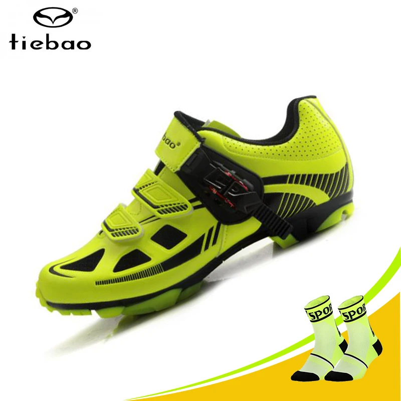 

Tiebao Sapatilha Ciclismo Mtb Cycling Shoes Professional Men Breathable Bike Shoes Bicycle Self-Locking Athletic Riding Sneakers
