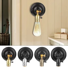 Настенный светильник розетка Держатель лампы светильник в спальню стенка изголовья лампа скандинавского прохода железного входного коридора простая одиночная головка