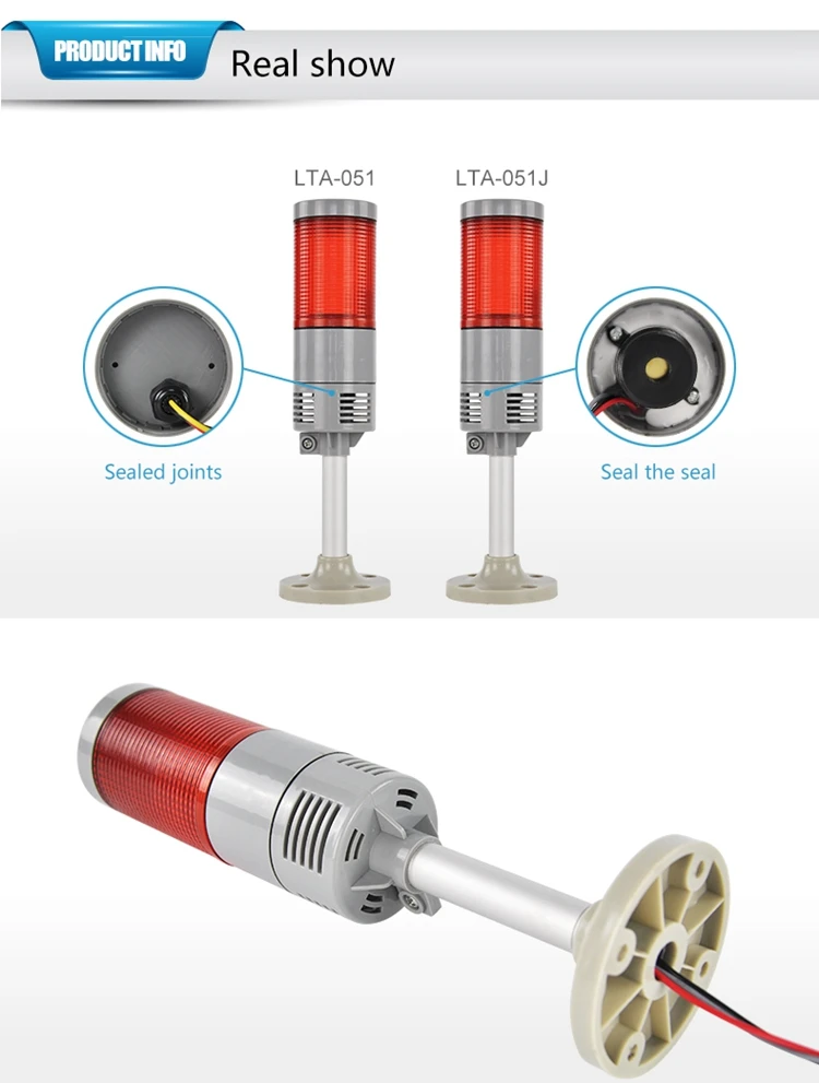Emergência da Máquina com a Parte Ip65 da Multi-camada da Luz da Torre para a Luz de Emergência Luzes Impermeáveis Máquina com a Parte Inferior Redonda Sadia Dc24v 3 Camadas Lta-505aj-3 da 9 China light for Suppliers