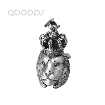 

Vintage 925 Sterling Silver Lion & Crown Pendant for Men Women Free Shipping
