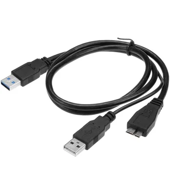 

USB 3.0 Dual Power Y Shape 2 X Type a to Micro B Super Speed Cable