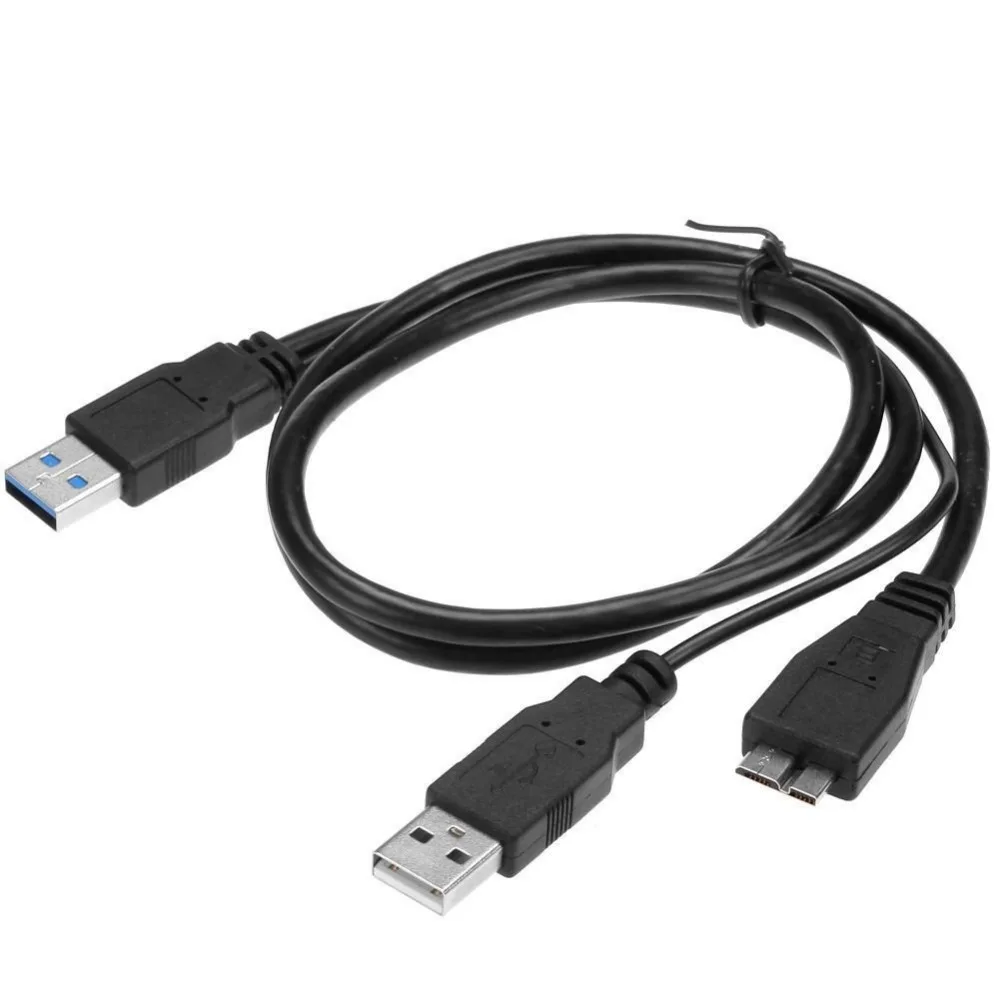 USB 3 0 двойной мощный Y образный 2 X Type a к Micro B Супер Скоростной кабель|usb to audio video