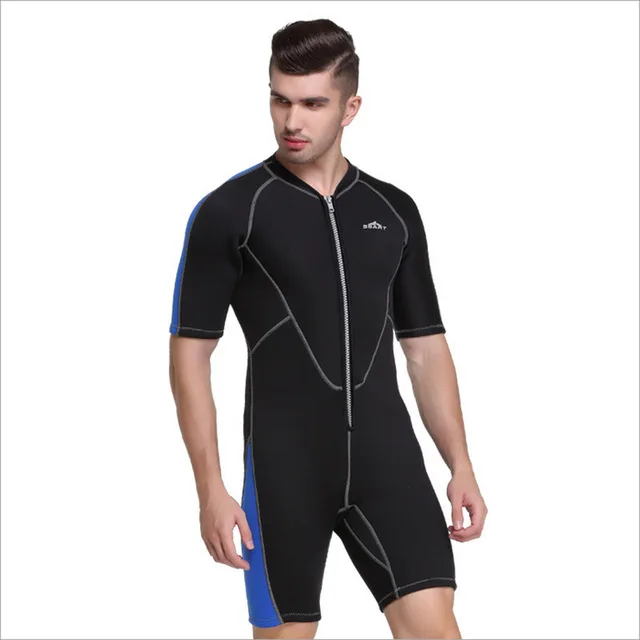 SBART 2mm Neoprene Men Women Short Wetsuits Lovers Short Sleeve Front
