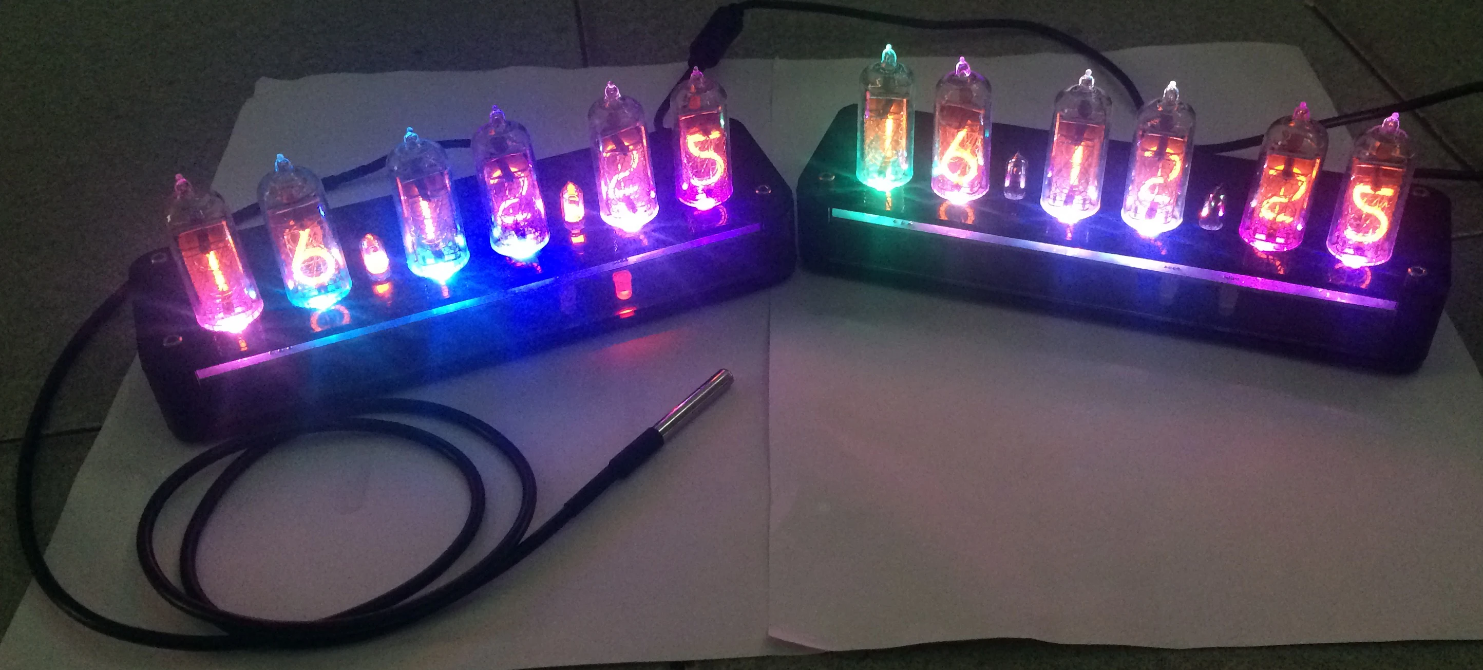 IN 14 светящиеся часы DIY более QS18 12 gps часы|tube clock|clock tubeclock diy |