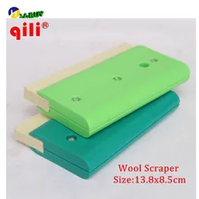 Qili белый скребок для шерсти, скребок для шерсти с одной стороны, скребковый инструмент для обертывания автомобиля, скребок для шерсти
