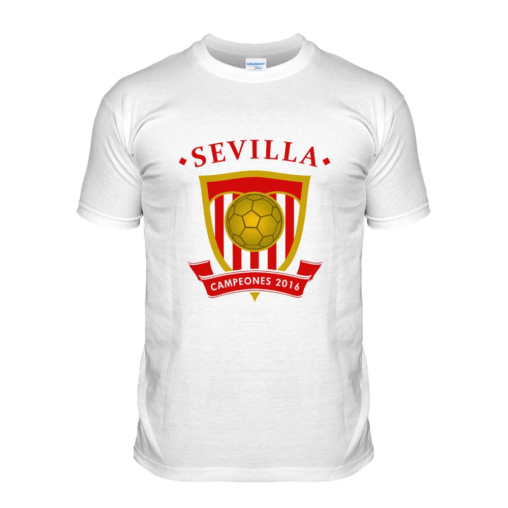 

New Brand-Clothing T Shirts 100% Cotton Sevilla Footballer Champions Soccers Funny Clothing Casual Short Sleeve T-Shirts