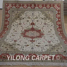Yilong 8'x10' Vantage шерстяной ковер розовый цветочный Изысканные Ручной работы восточные области шерстяные ковры(1346