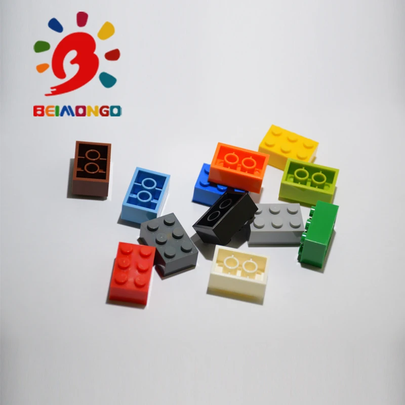 Бесплатная доставка! Строительные блоки BEIMONGO Bricks2x3 100 шт. пикселей Развивающие и