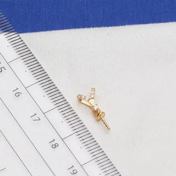 

Luxury genuine G14K Gold Accessories Fashion Pearl Pendant Settings Findings Pendant Mountings Women Accessories Female Jewwelry