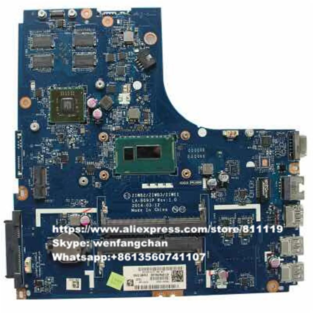 Ziwe1 ziwb2 ziwb3 la-b091p для lenovo b50-70 i5-4210u amd материнской платы ноутбука r5 m230 ddr3l |