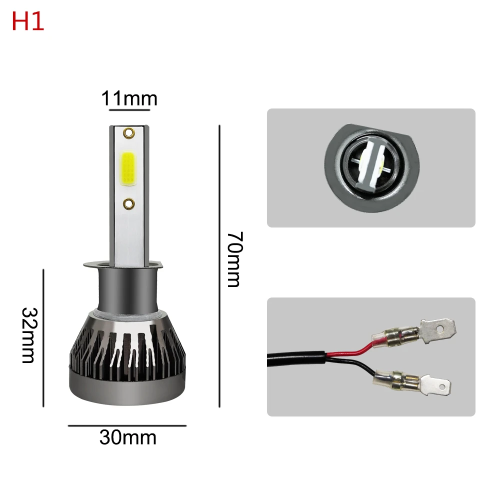 Safego H7 светодиодный H11 H8 H9 H1 9005 9006 автомобильный блок светодиодов лампы для передних фар H4(Подол короче спереди и длиннее сзади) ЛУЧ 36 Вт 8000LM 6000 К авто светодиодный свет автомобиля 12 V