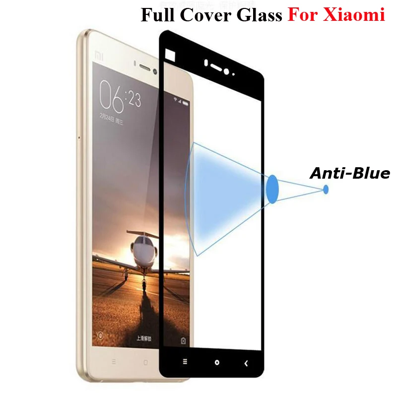 9H полное покрытие закаленное стекло для Xiaomi Redmi 3 3S 4 4A 4X Pro 5 Plus Note 5A Prime Mi A1 5S Mi6