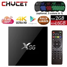 Original X96 2G 16G Android 6.0 TV Box Amlogic S905X Quad Core Tv box WIFI HDMI 2.0 4K 3D Media Player Smart tv box Set top box
