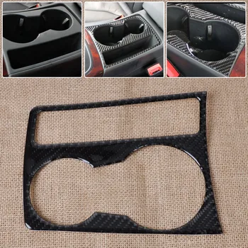 

DWCX Car Interior Water Cup Holder Panel Carbon Fiber Decoration Sticker Molding for Audi A4 B8 A5 2009 - 2012 2013 2014 2015