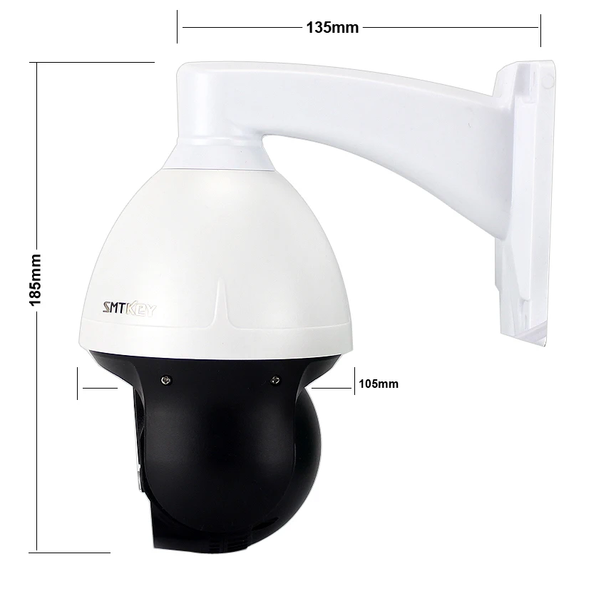 SMTKEY 2MP мини купольная 3 дюймовая PTZ AHD камера + адаптер питания HD 1080P 4X зум 2 8 12 мм