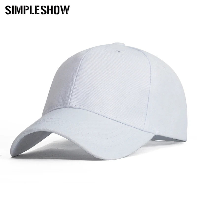 

SIMPLESHOW Classic Design Solid Color Baseball Caps Unisex Sport Cap Bone Snapback Women Men Summer Hat Dropshipping Casquette