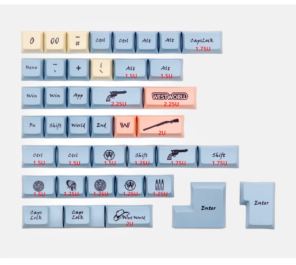 Xda profile 151 клавиш pbt materila совместим с механической клавиатурой cherry mx